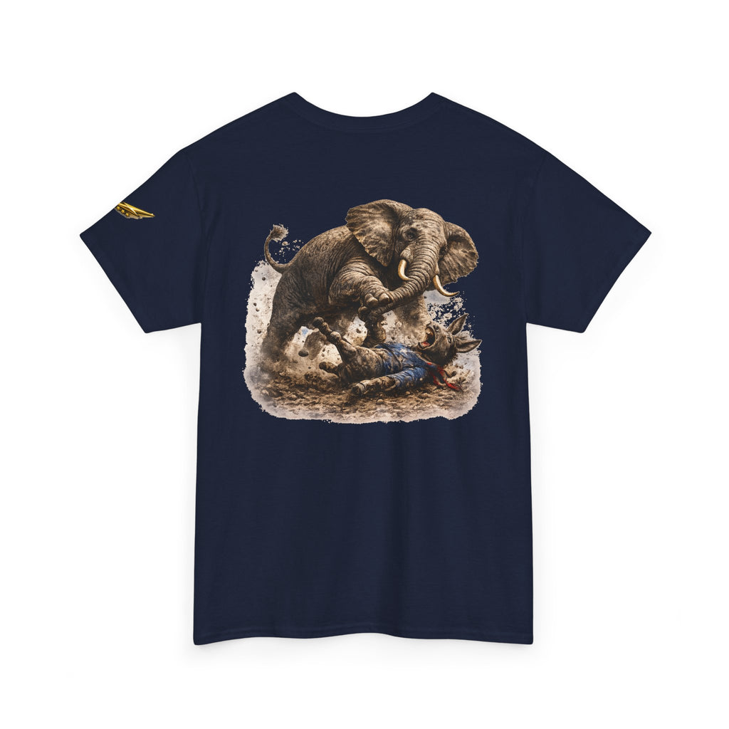 Elephant Playback Tee — Vintage Baby Elephant Illustration T-Shirt