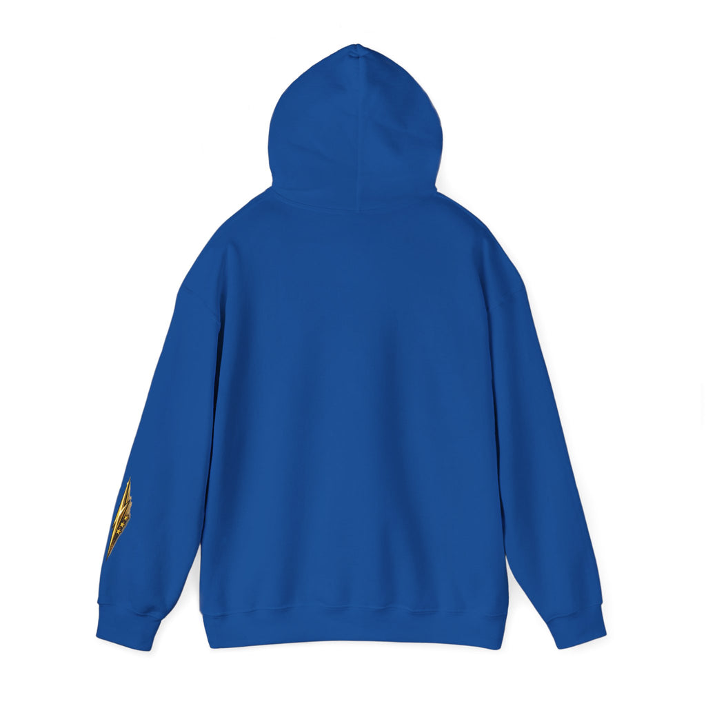 Car Silhouette Hoodie – Red Flame Sports Car Graphic