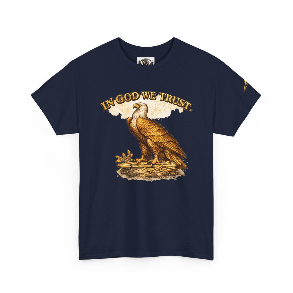 T-Shirt — "In God We Trust" Eagle & American Flag Patriotic Tee