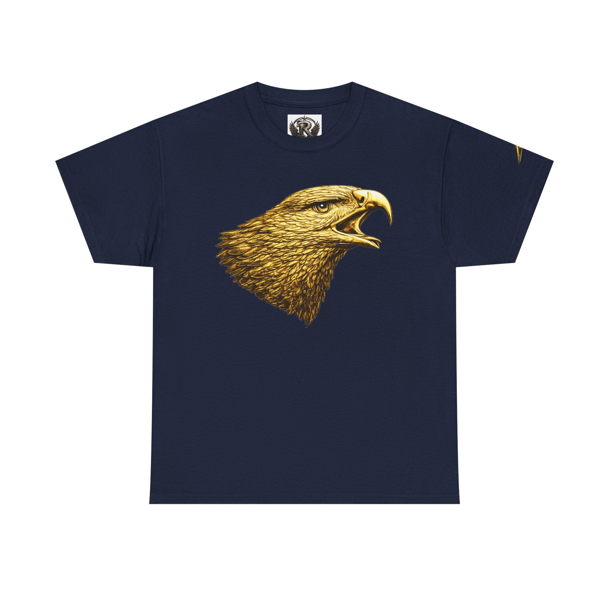 Eagle Head Graphic Tee — Vintage Golden Raptor Shirt