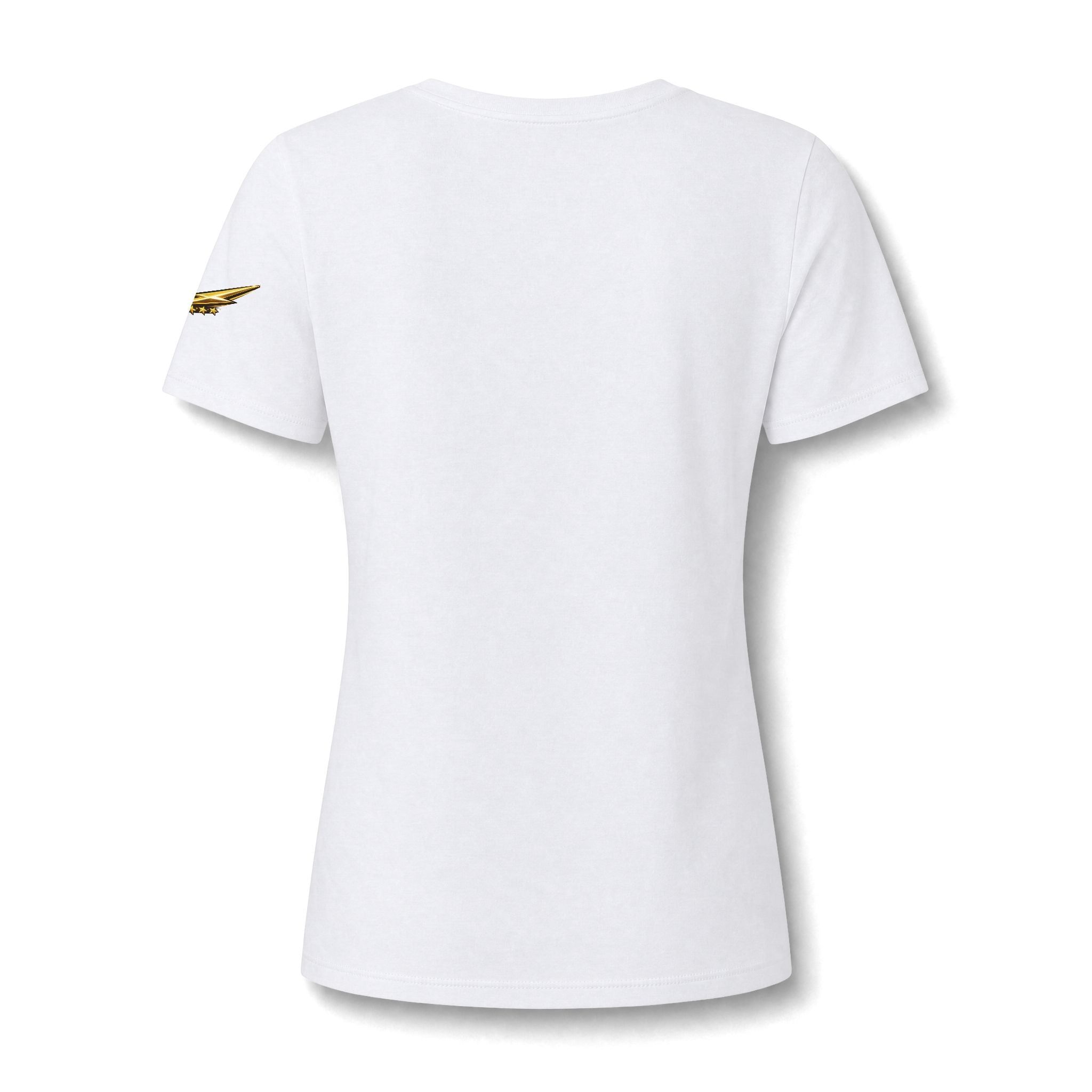 Women's V-Neck Tee — Flying Pig Angel Graphic