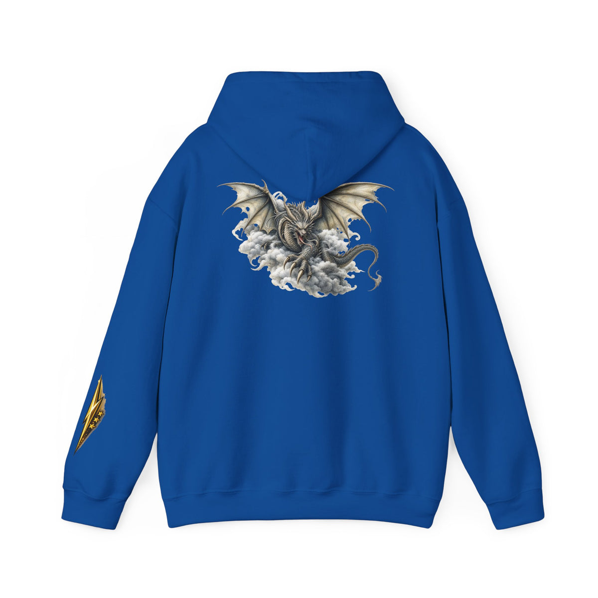 Dragon Cloud Hoodie — Fantasy Dragon Back Graphic Sweatshirt