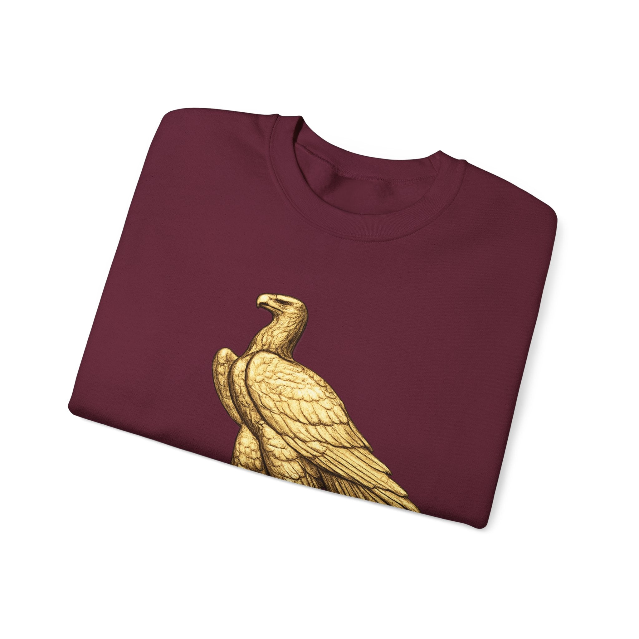 Crewneck Sweatshirt — Gold Eagle 'In God We Trust' Patriotic Pullover