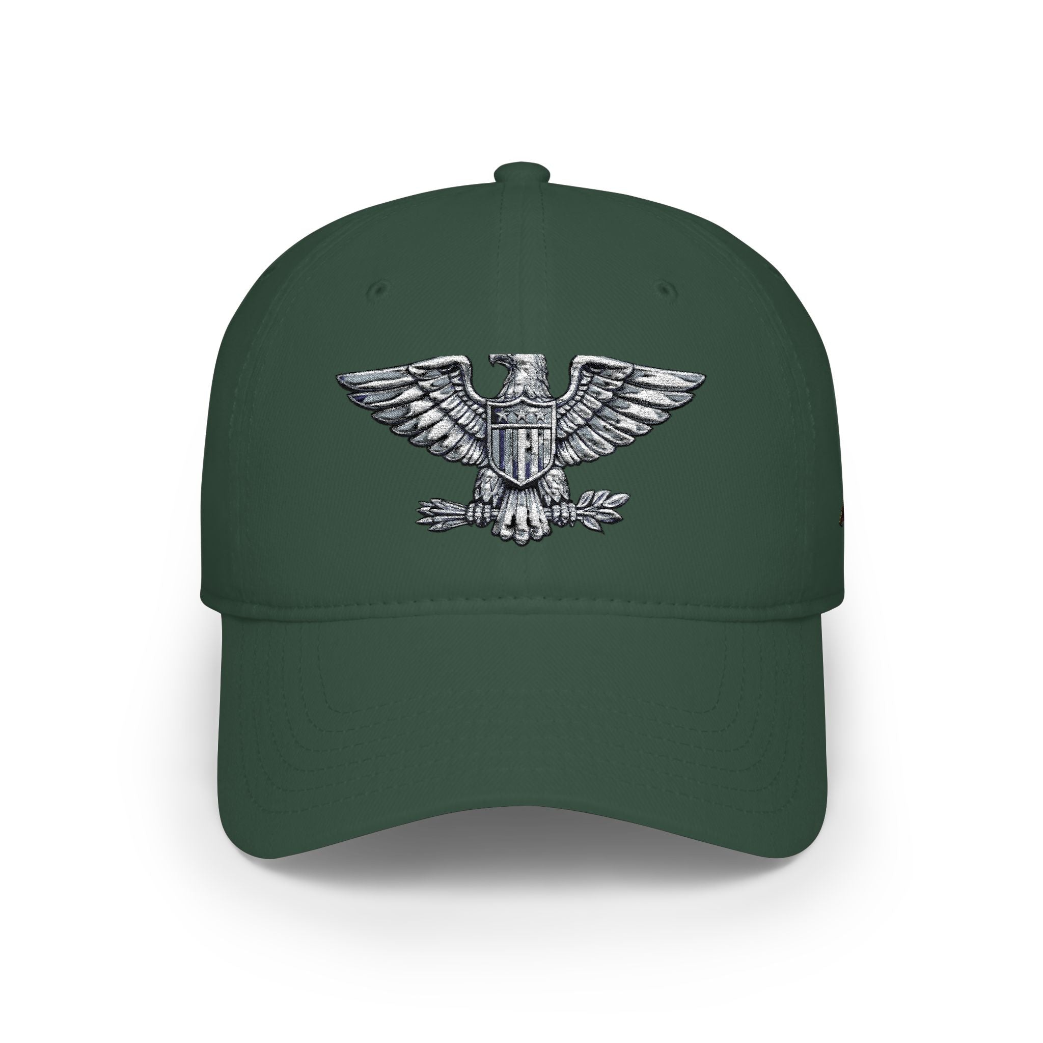 Low Profile Baseball Cap — Large Embroidered Colonel Eagle (Vintage, Multiple Colors)