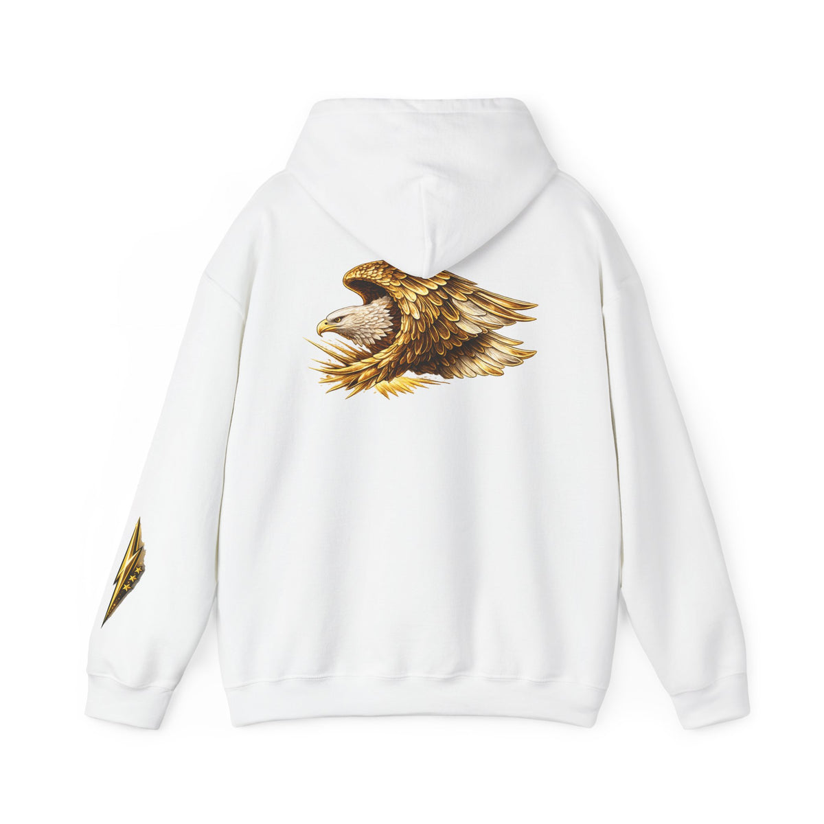 Eagle Wings Hoodie — Golden Bald Eagle Graphic Pullover