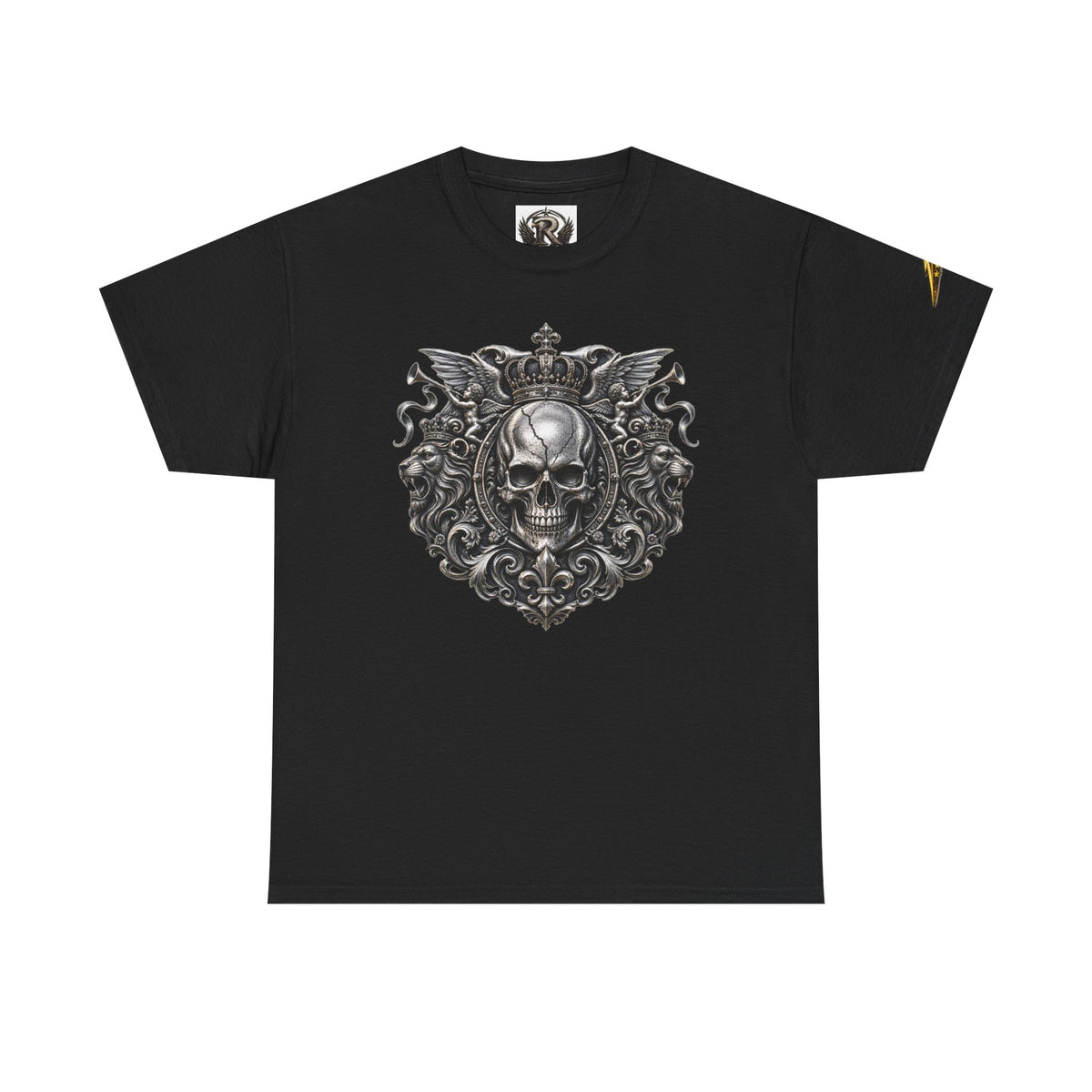 Skull Crest Tee – Gothic Crowned Skull Graphic T-Shirt