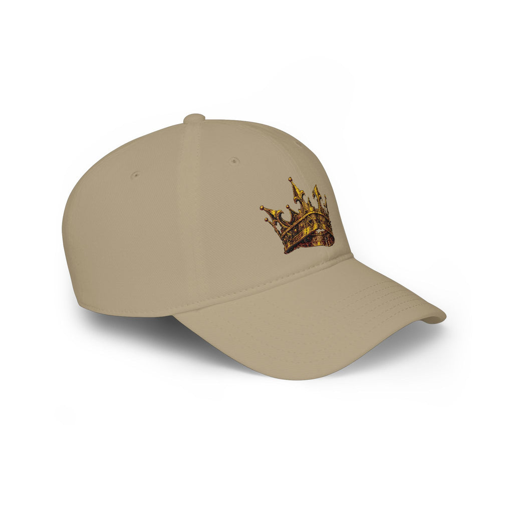 Gold Crown Low Profile Baseball Cap — Royal Streetwear Hat