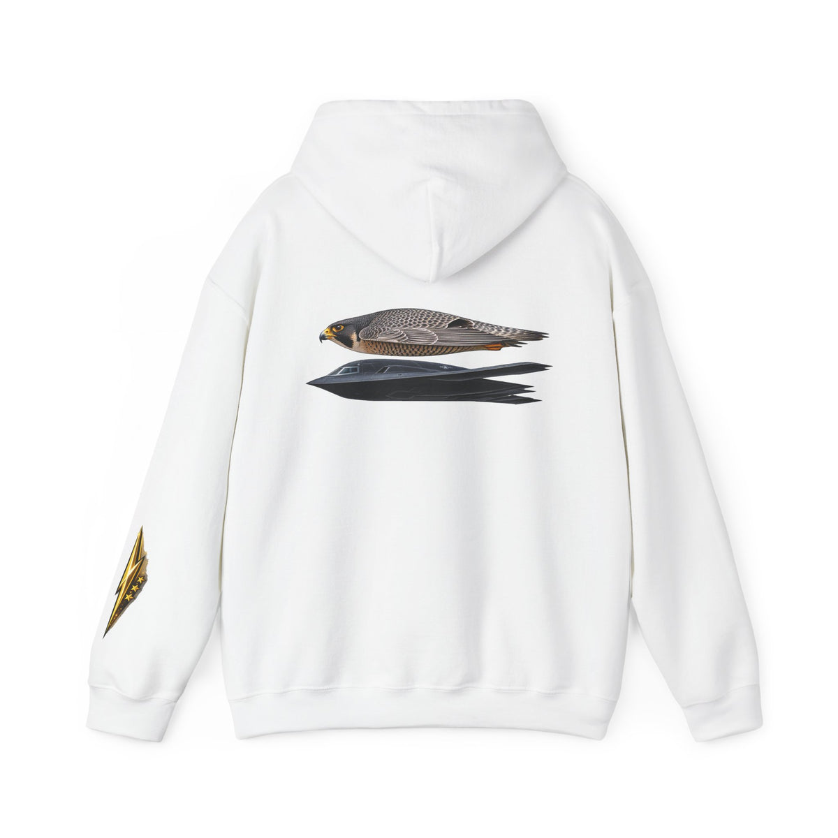 Copy of Dragon Graphic Hoodie — Monochrome Oriental Dragon Back Print, Sleeve Emblem