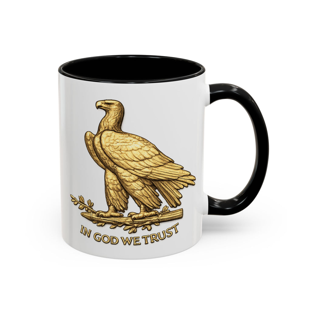 Gold Eagle "In God We Trust" Accent Coffee Mug