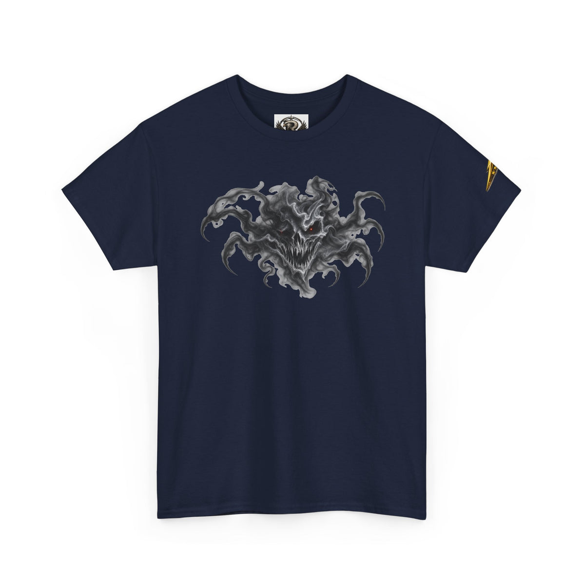 Horror Ink Creature T‑Shirt — Dark Octopus Chest Graphic Tee