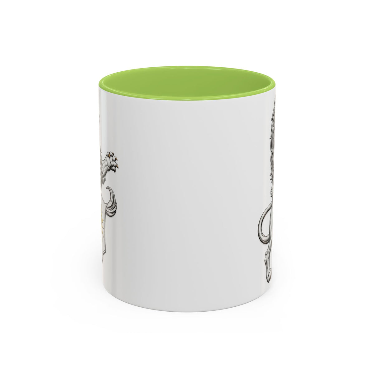 Royal Lion Crest Coffee Mug — Heraldic Crowned Lion Design (11/15oz)