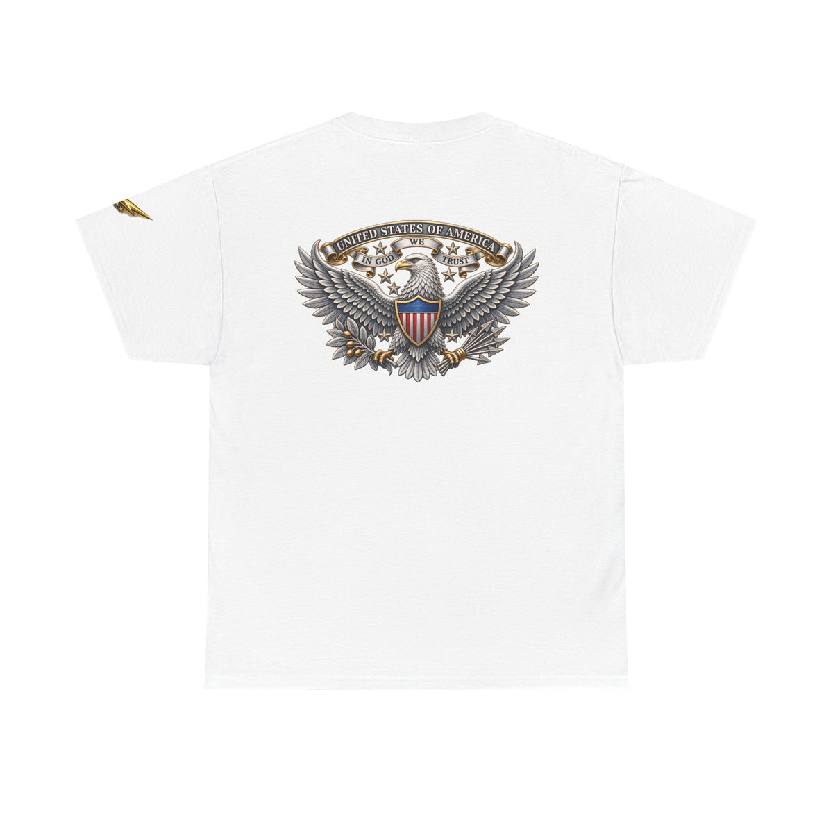 Patriotic Eagle Graphic Tee – American Shield Front & Back T‑Shirt