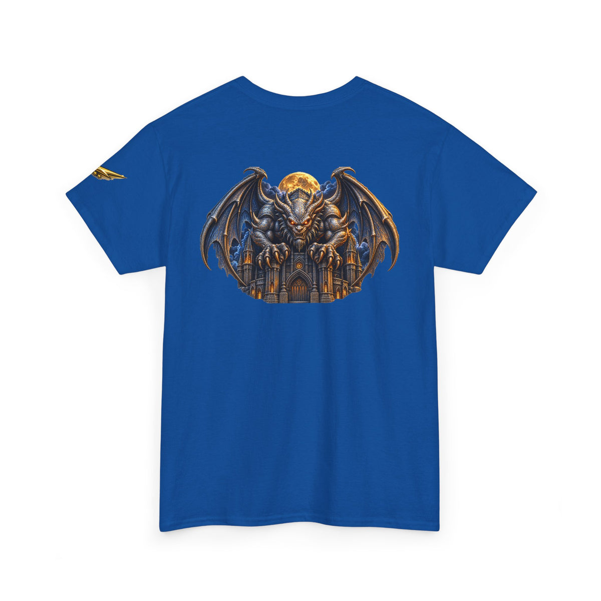 Gothic Gargoyle Tee — Dark Cathedral Winged Demon Graphic T-Shirt