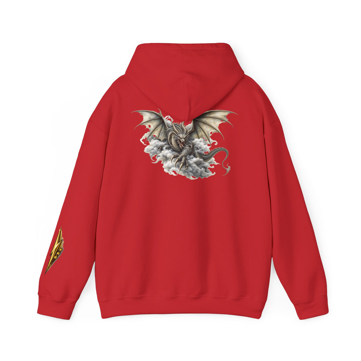 Dragon Cloud Hoodie — Fantasy Dragon Back Graphic Sweatshirt