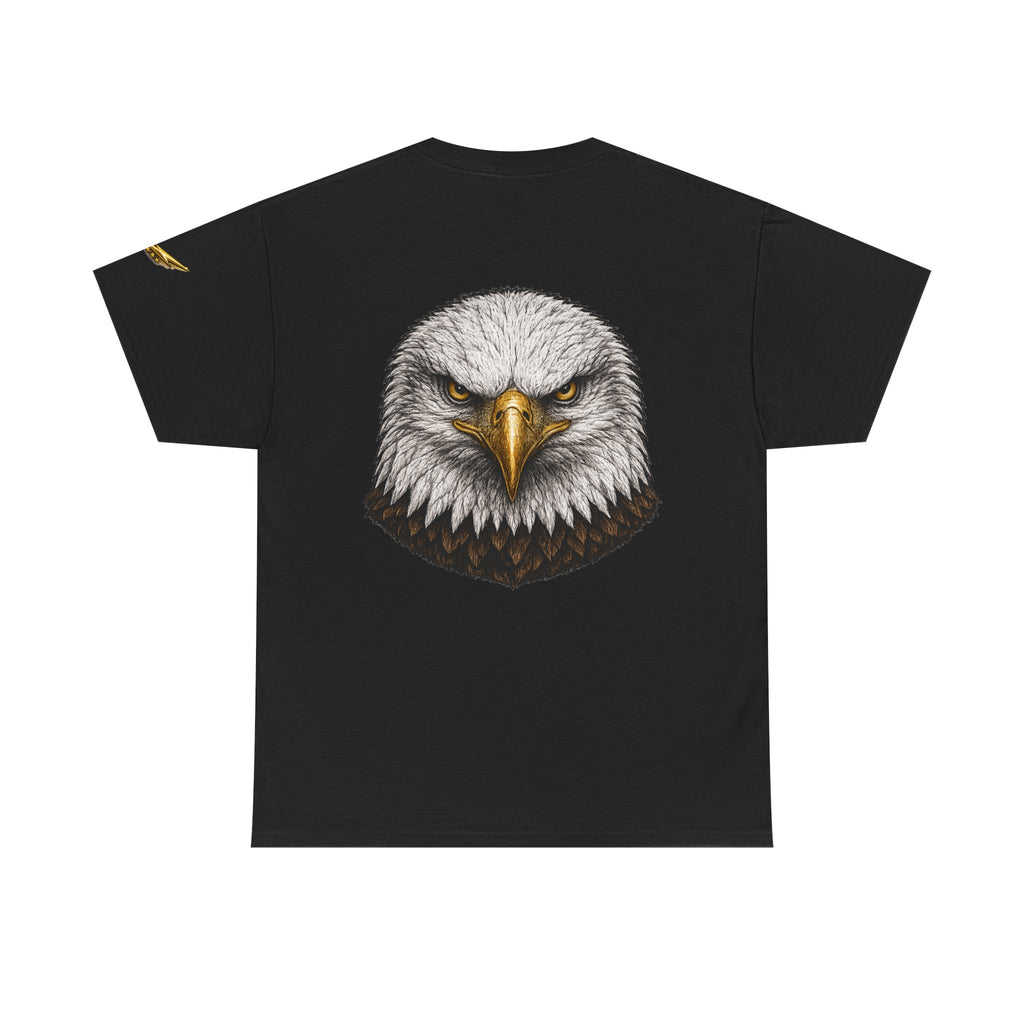 Eagle Head Graphic T‑Shirt — Fierce Bald Eagle Back Print