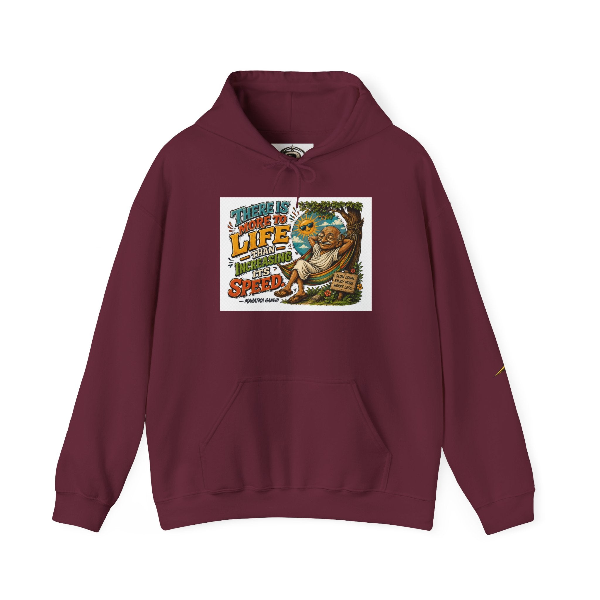 Sloth Life Hoodie — "There Is More to Life Than Speed" Relaxed Pullover