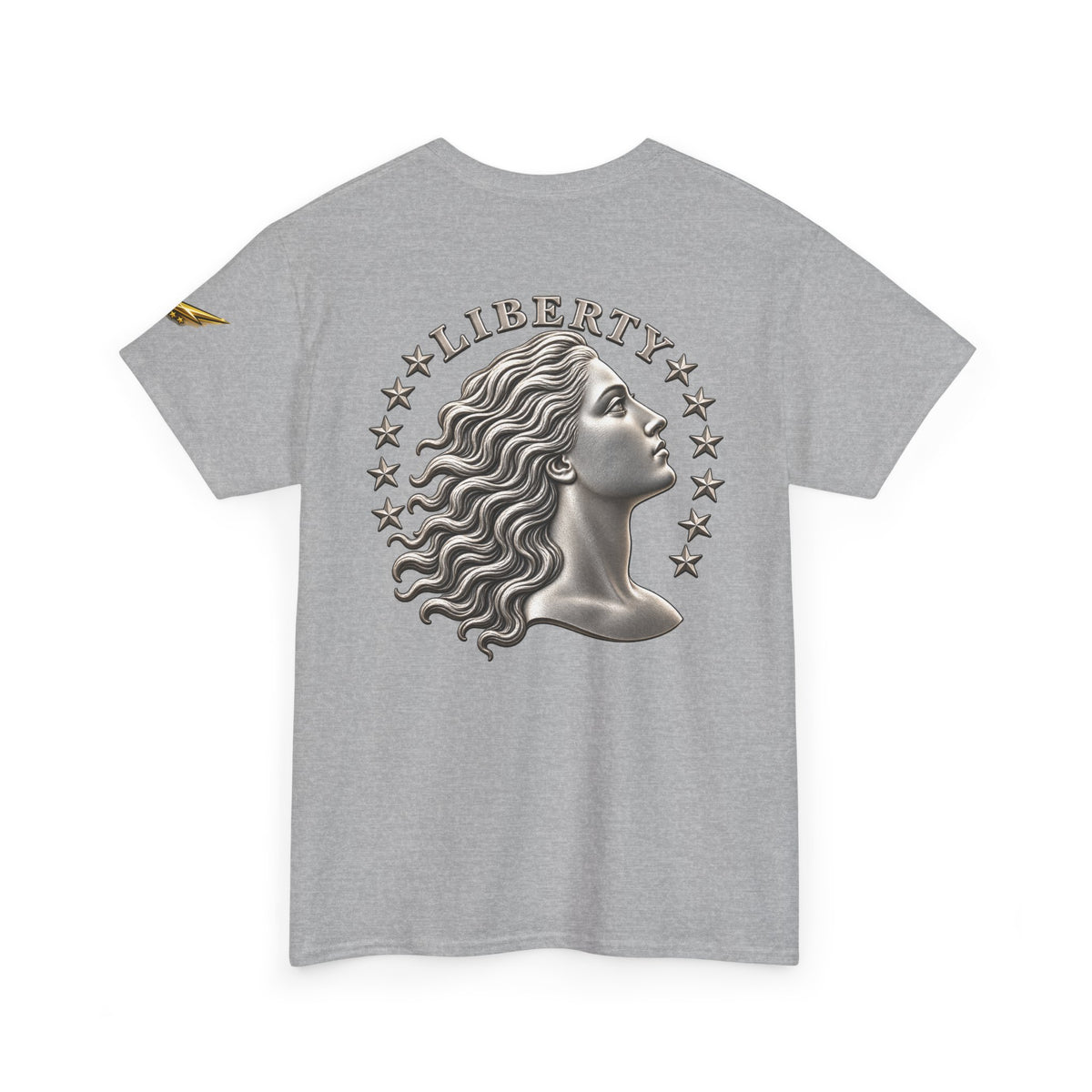 Liberty Coin Profile Tee — Vintage Liberty Head Graphic T-Shirt