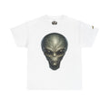 Alien Head Graphic Tee — Realistic Extraterrestrial Sci‑Fi T‑Shirt