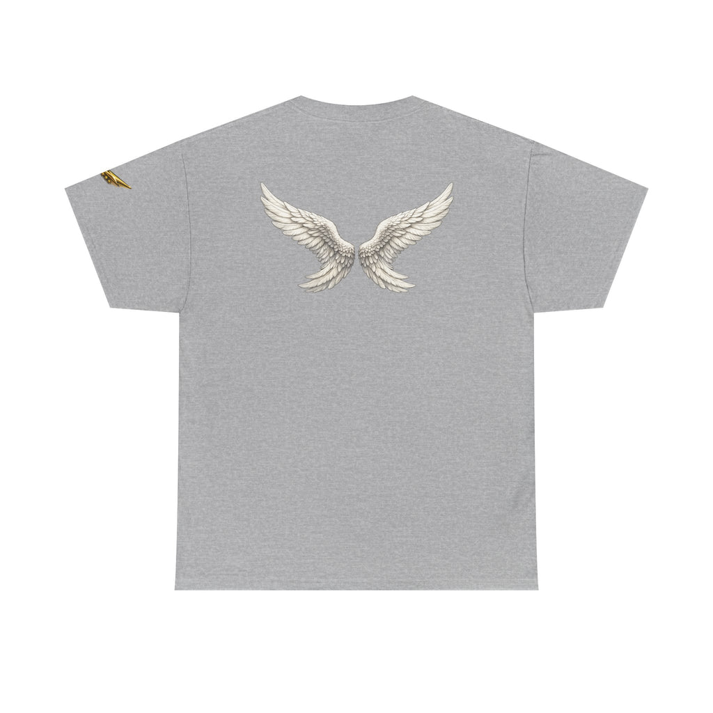 Angel Wings Graphic Tee — White Wing Back Print