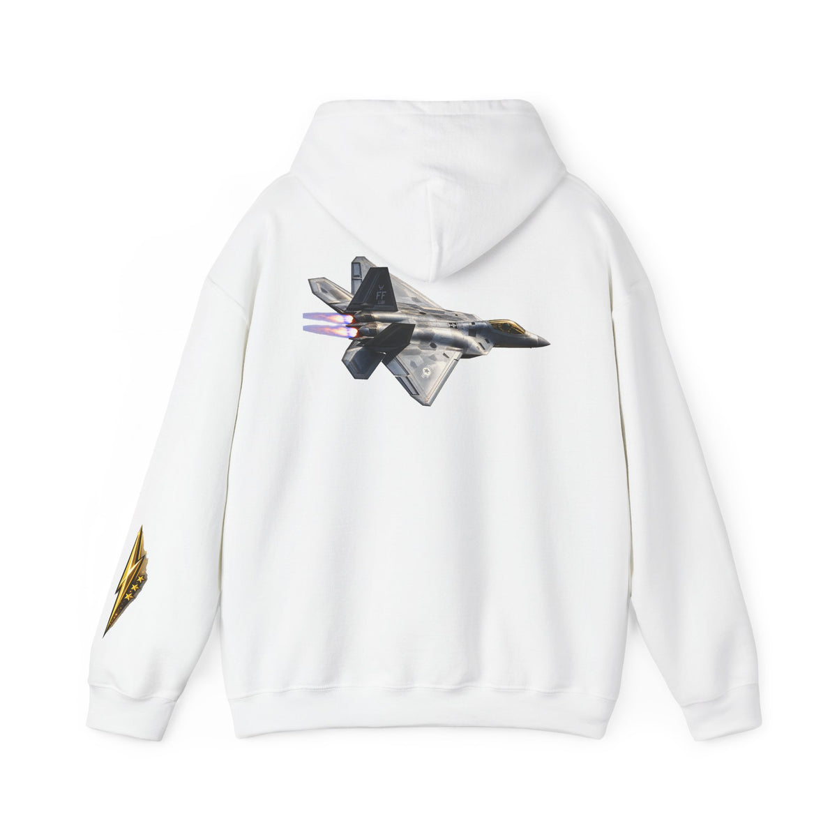 F-22 Raptor Jet Hoodie — Military Aircraft Pilot Flight Sweatshirt