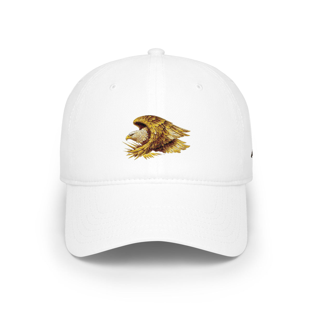 Gold Roaring Eagle Cap — Low Profile Baseball Hat