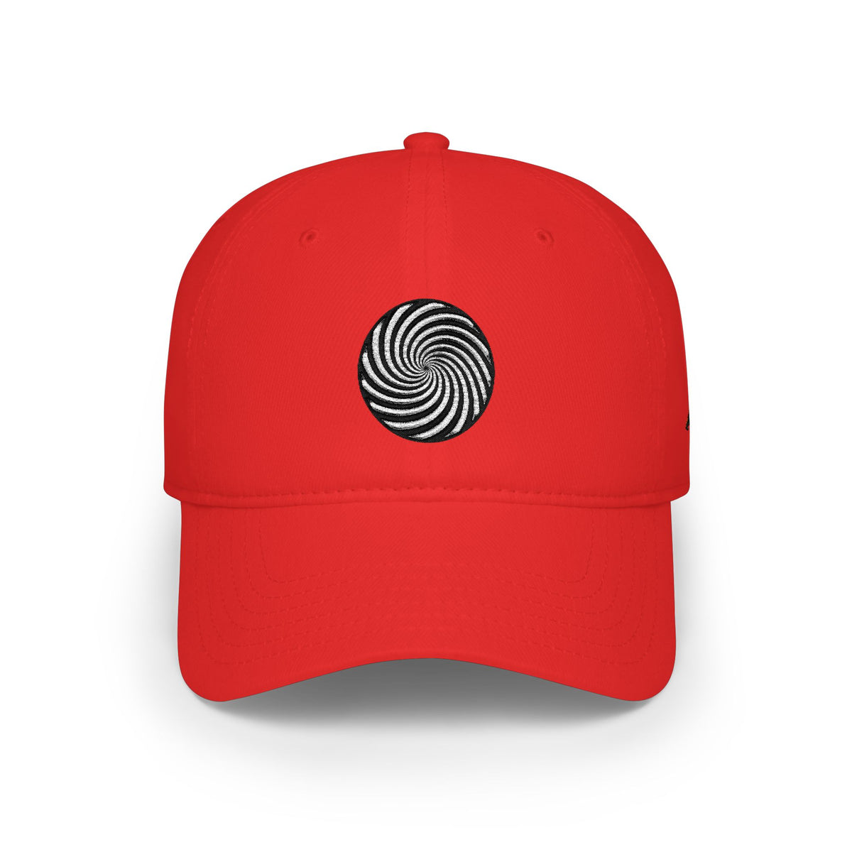 Spiral Swirl Embroidered Cap — Low Profile Baseball Hat