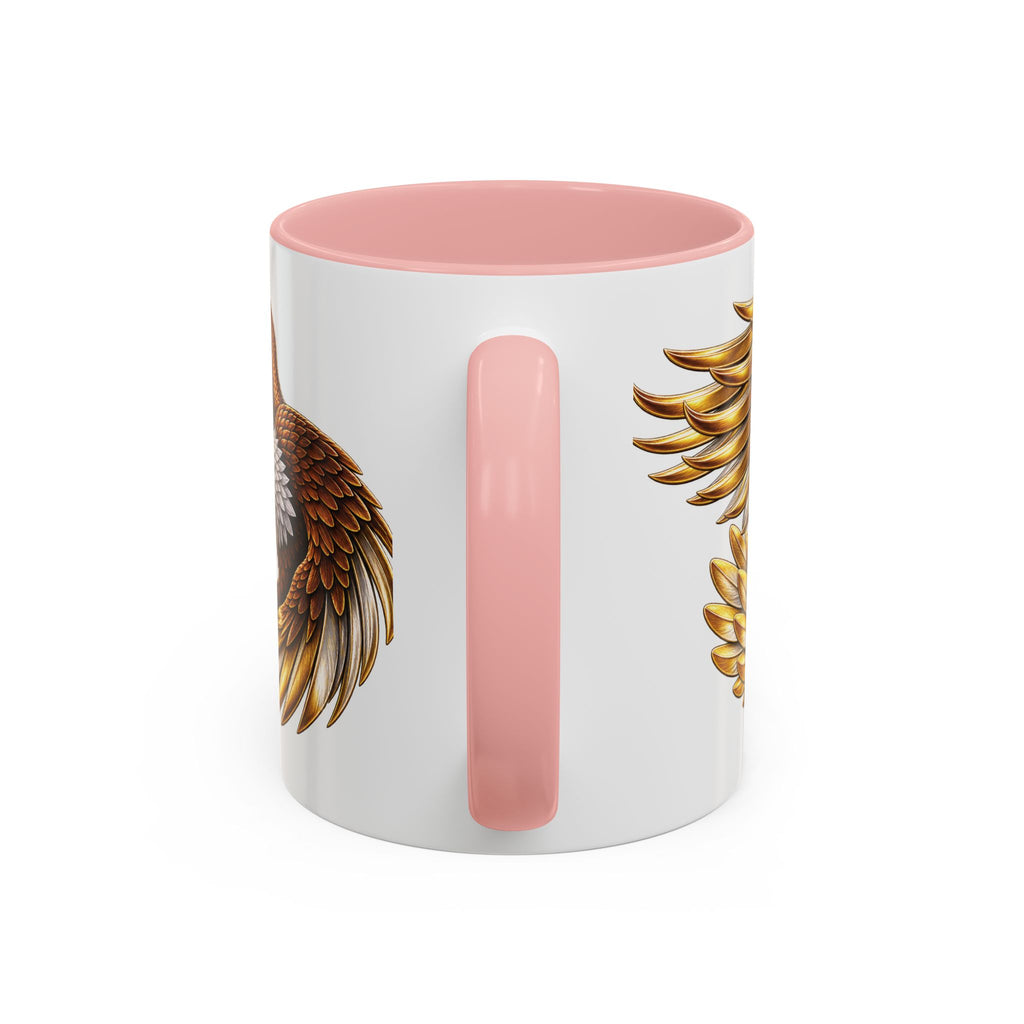 Golden Eagle Coffee Mug — Accent Ceramic Mug with Majestic Eagle Design