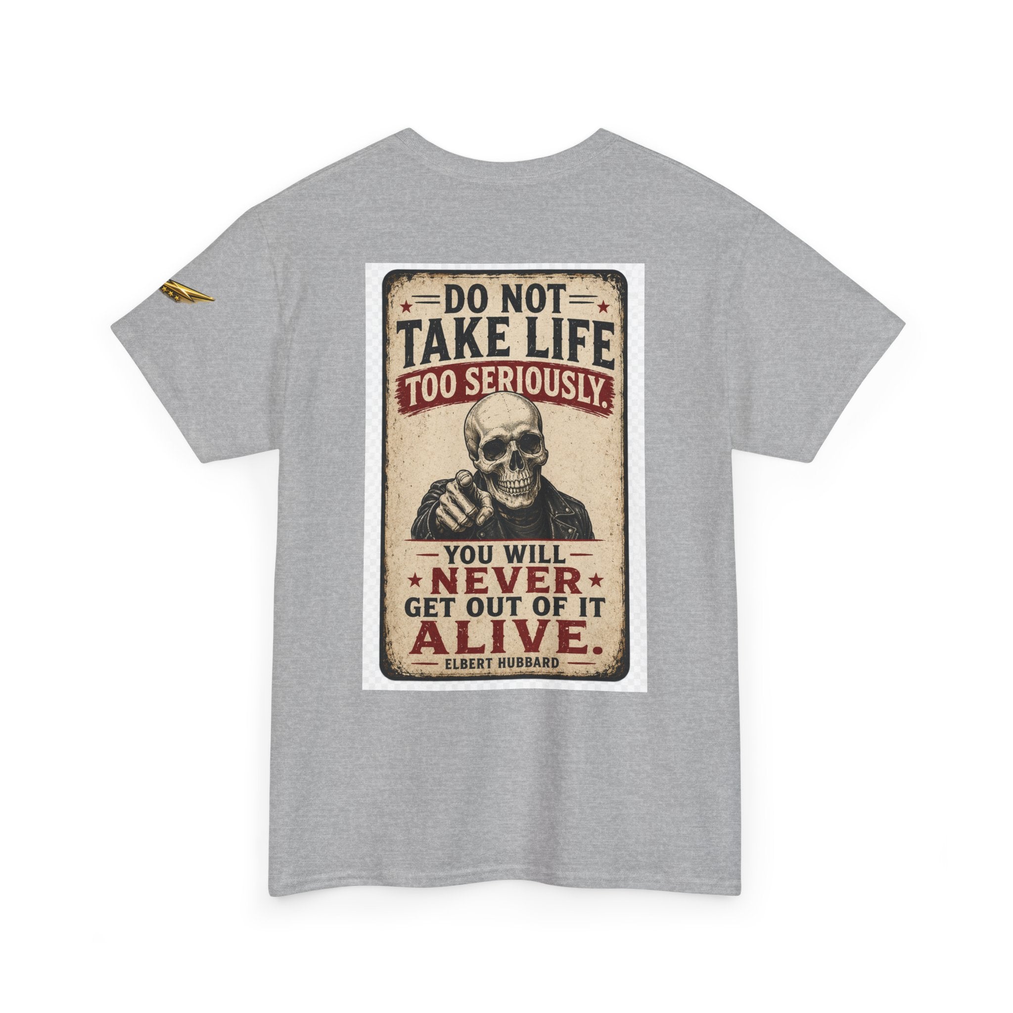 Do Not Take Life Too Seriously Skull T‑Shirt – Vintage Sarcastic Quote Tee