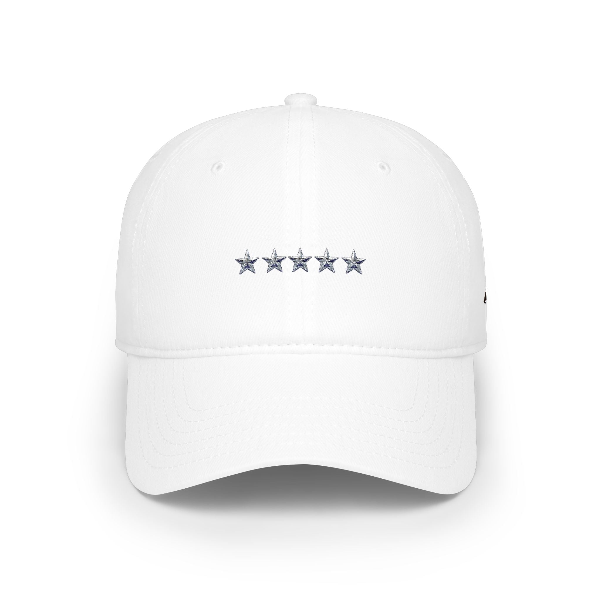 Low Profile Cap with Five Stars Embroidery – Patriotic Baseball Hat