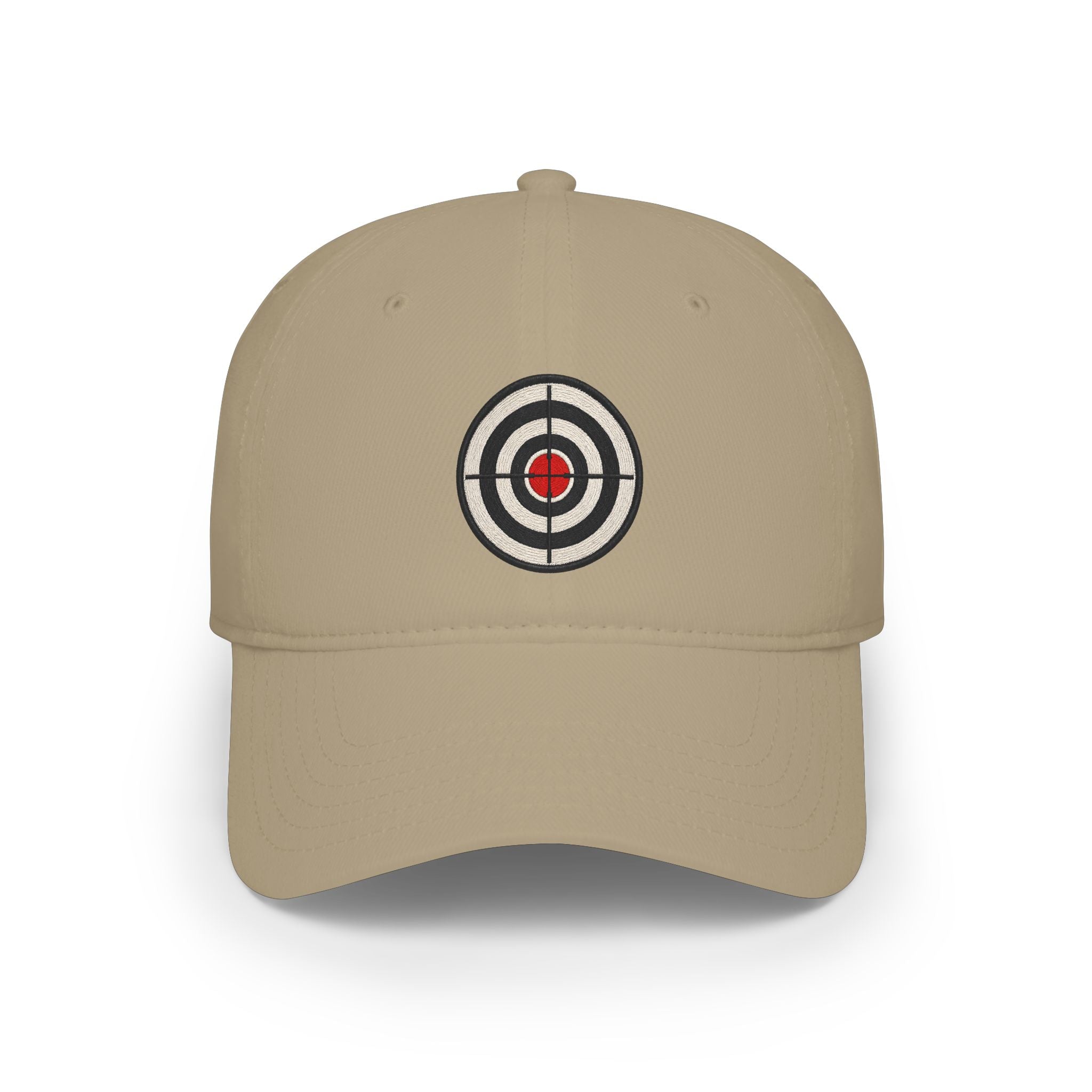 Target Bullseye Baseball Cap — Red Low Profile Hat