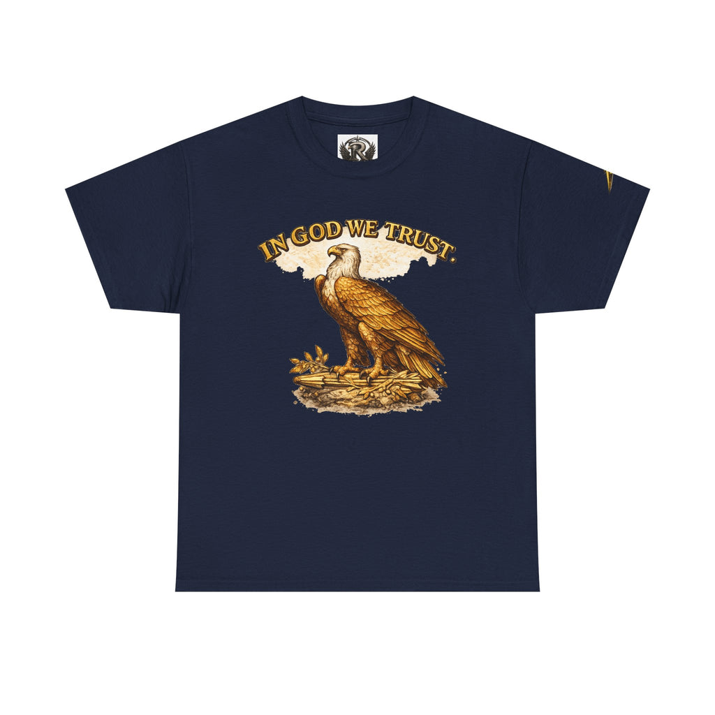 T-Shirt — "In God We Trust" Eagle & American Flag Patriotic Tee