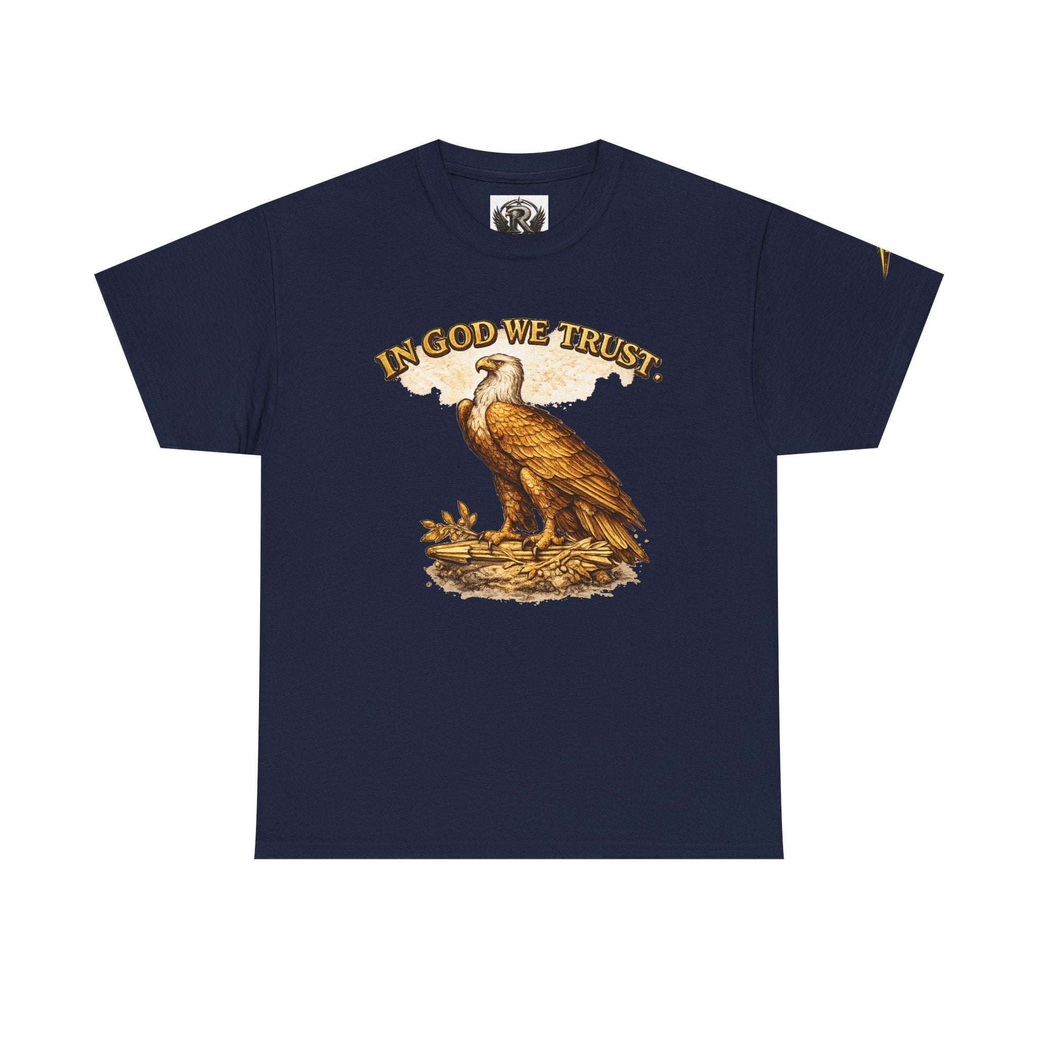 T-Shirt — "In God We Trust" Eagle & American Flag Patriotic Tee