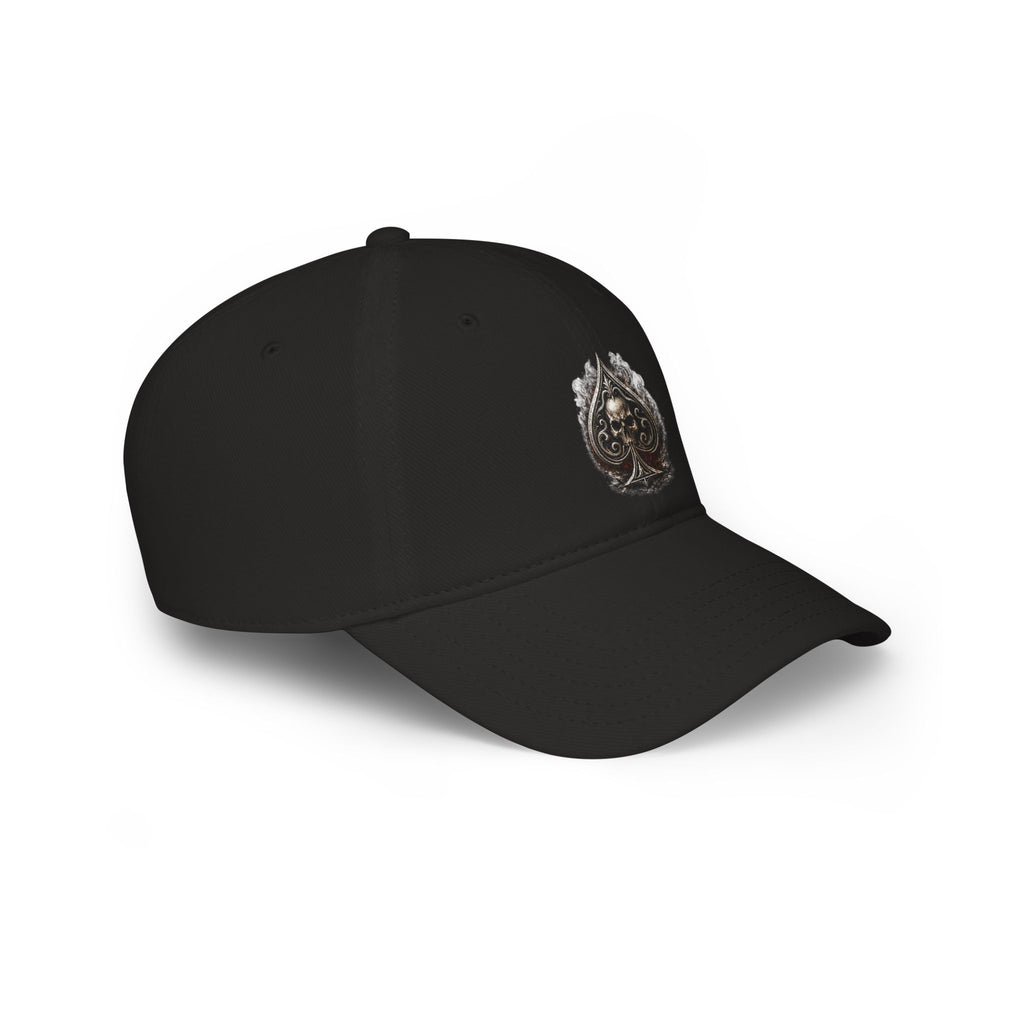 Skull Ace Embroidered Baseball Cap