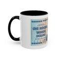 Zimbabwe Trillion Dollar Note Coffee Mug — Vintage Currency Accent Mug (11/15oz)