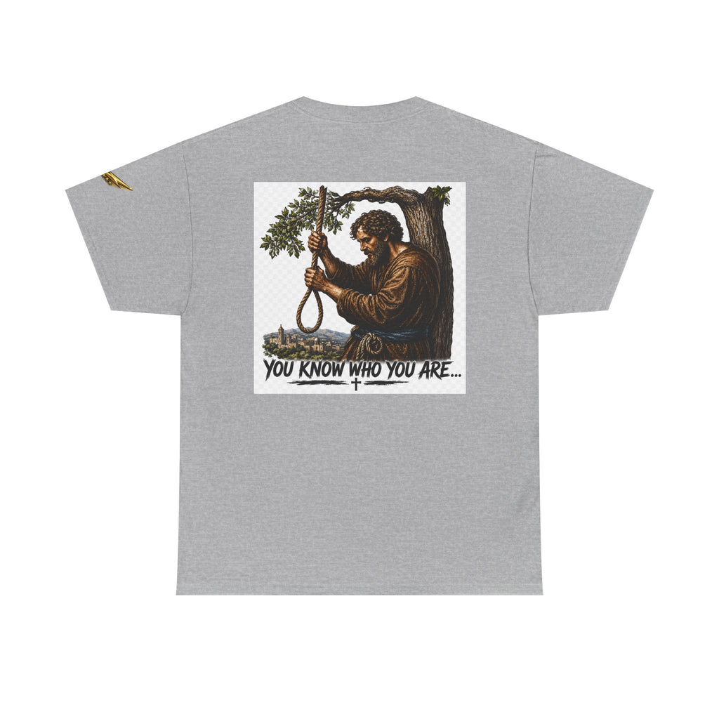 T‑Shirt — 'You Know Who You Are' Vintage Hangman Judas Graphic Tee