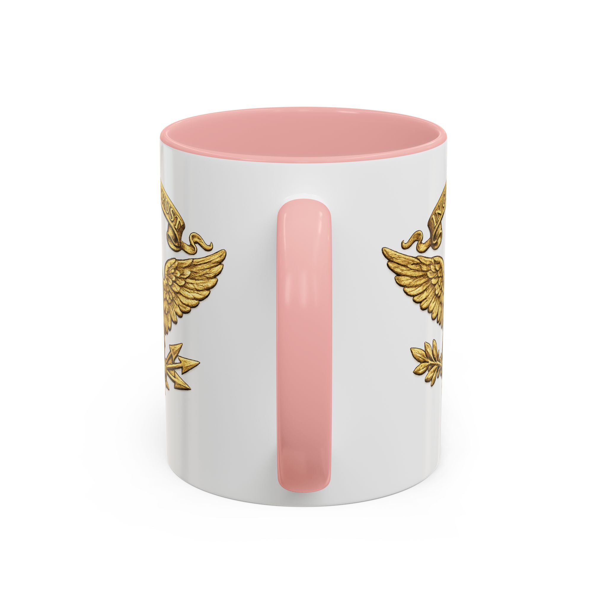 Gold Eagle 'In God We Trust' Accent Coffee Mug — Patriotic 11/15oz