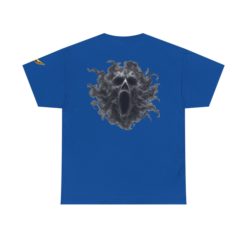 Ghostly Smoke Skull Tee — Dark Horror Back Graphic T-Shirt
