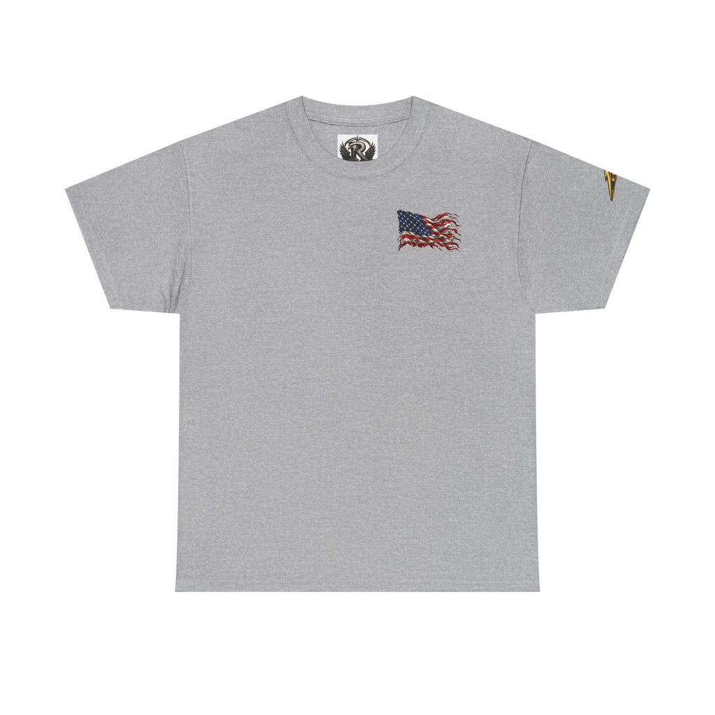 Aviation Fighter Jet T-Shirt — Vintage USAF Flag Graphic Tee