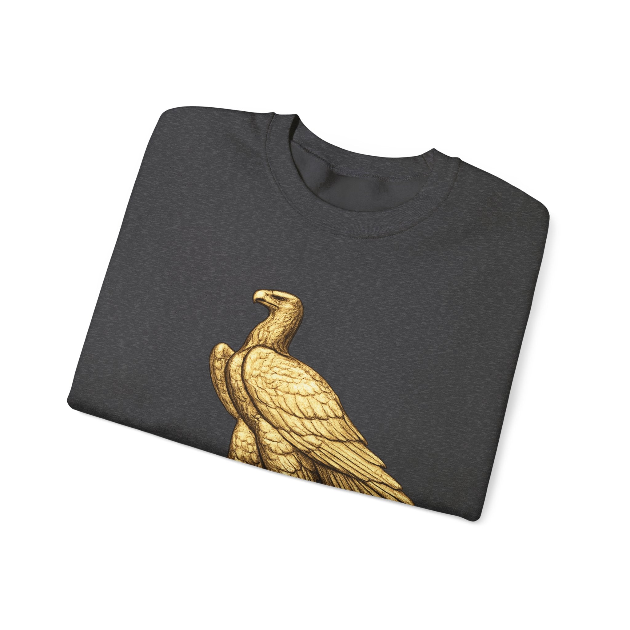Crewneck Sweatshirt — Gold Eagle 'In God We Trust' Patriotic Pullover