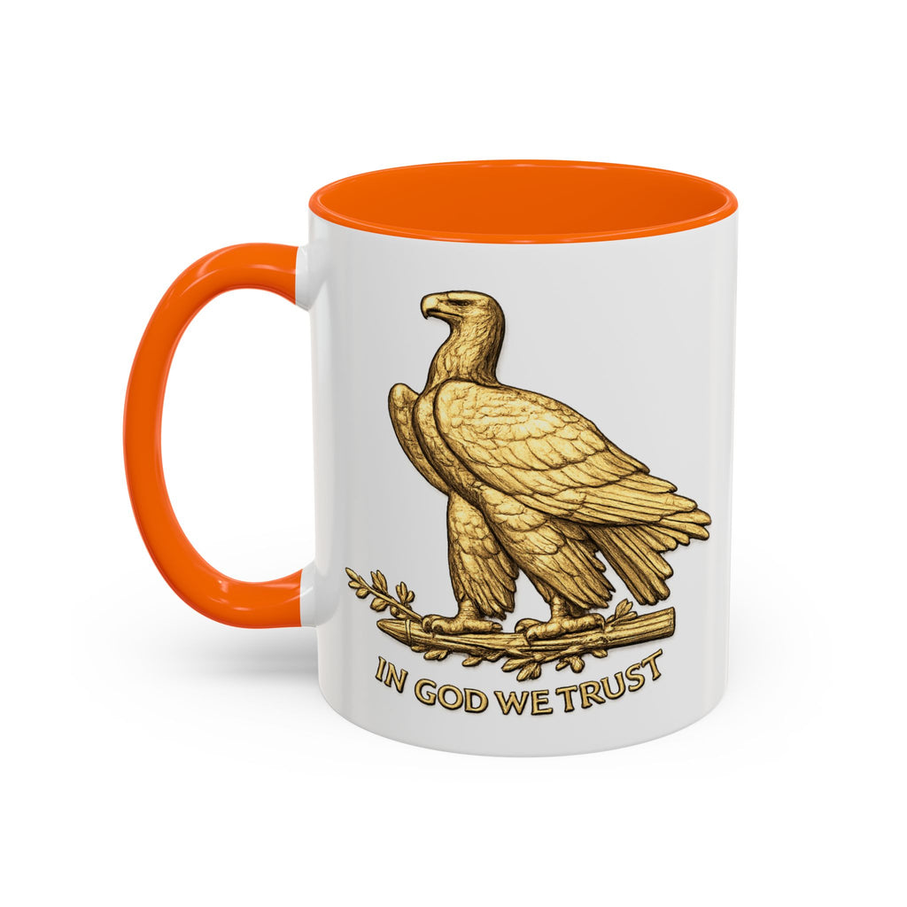 Gold Eagle "In God We Trust" Accent Coffee Mug