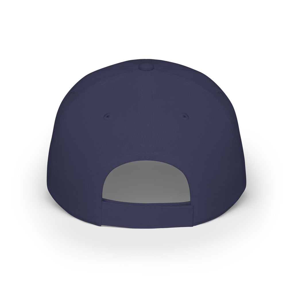 Distressed Captain's Insignia Low Profile Baseball Cap — Minimalist Embroidered Hat