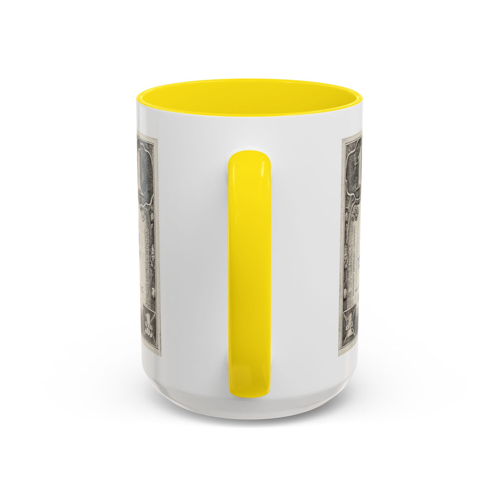 Dollar Bill Accent Coffee Mug — Vintage US Currency Design (11/15oz)