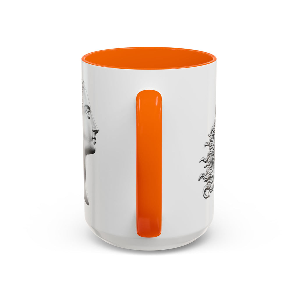Sculpted Profile Accent Coffee Mug — Classical Bust Design (11/15 oz)