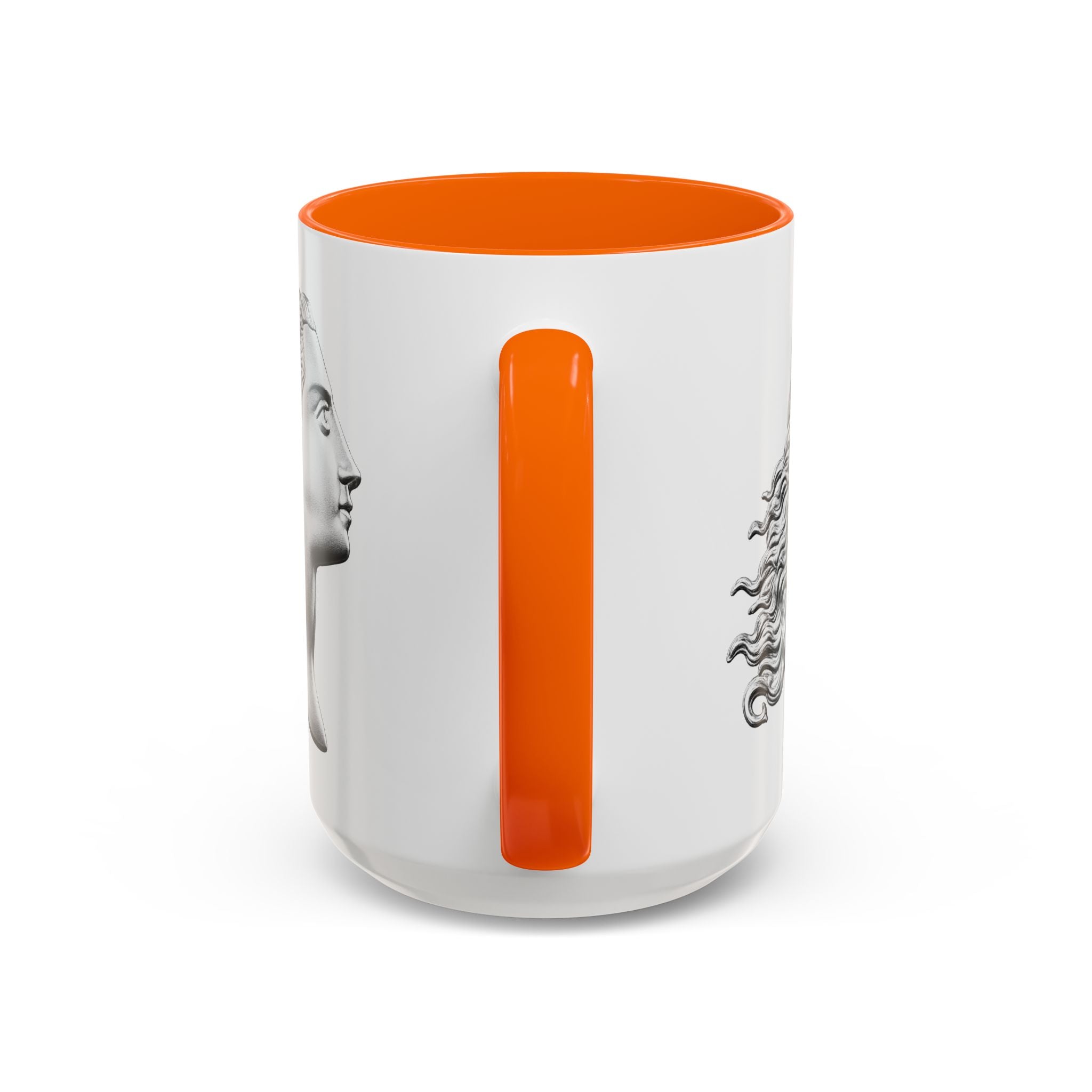 Sculpted Profile Accent Coffee Mug — Classical Bust Design (11/15 oz)