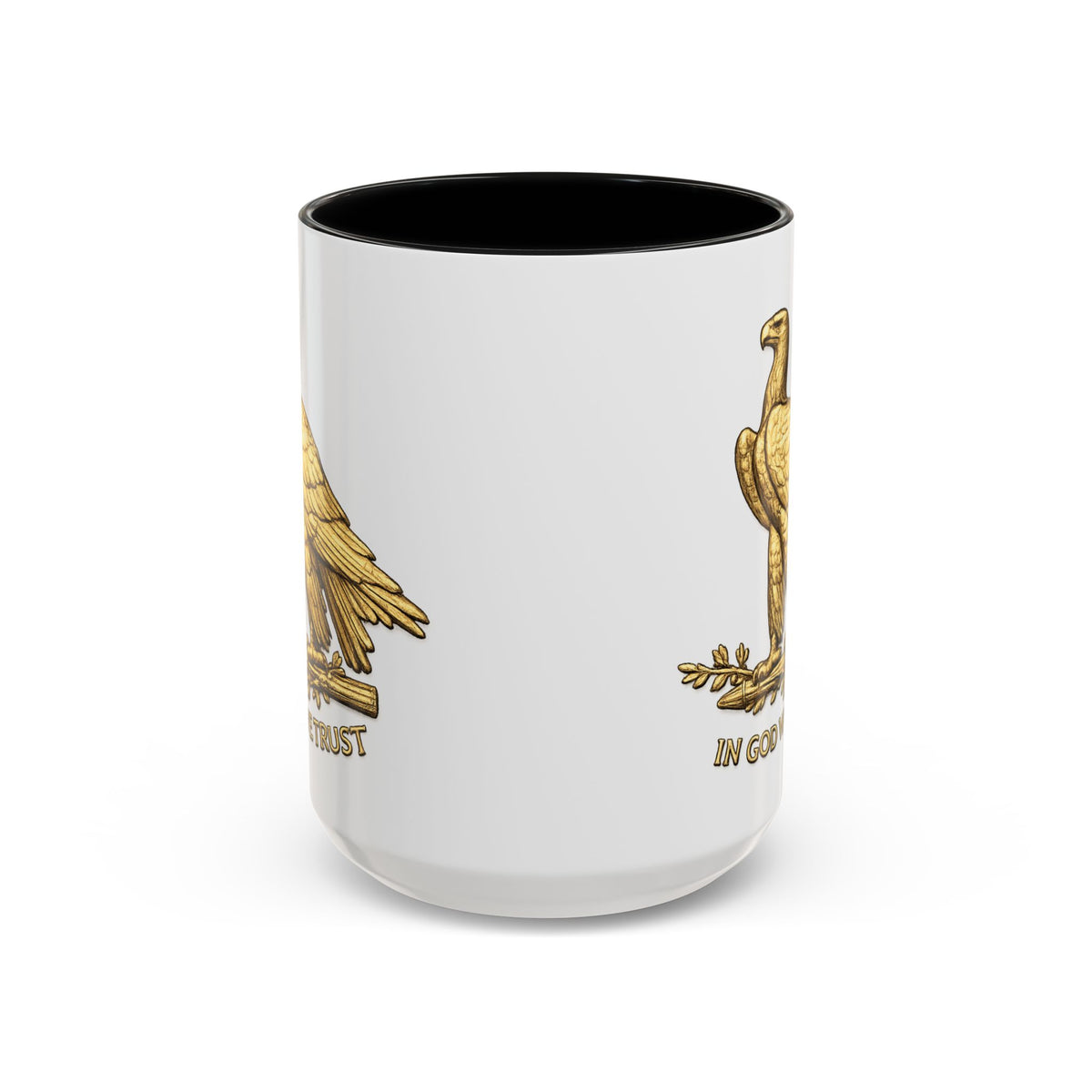 Gold Eagle "In God We Trust" Accent Coffee Mug