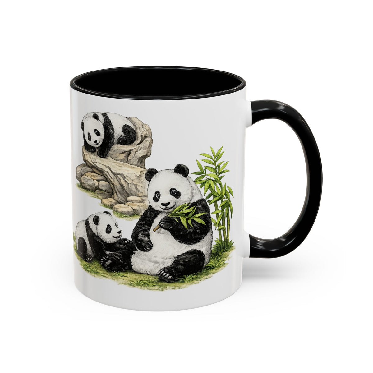 Sculpted Profile Accent Coffee Mug — Classical Bust Design (11/15 oz)