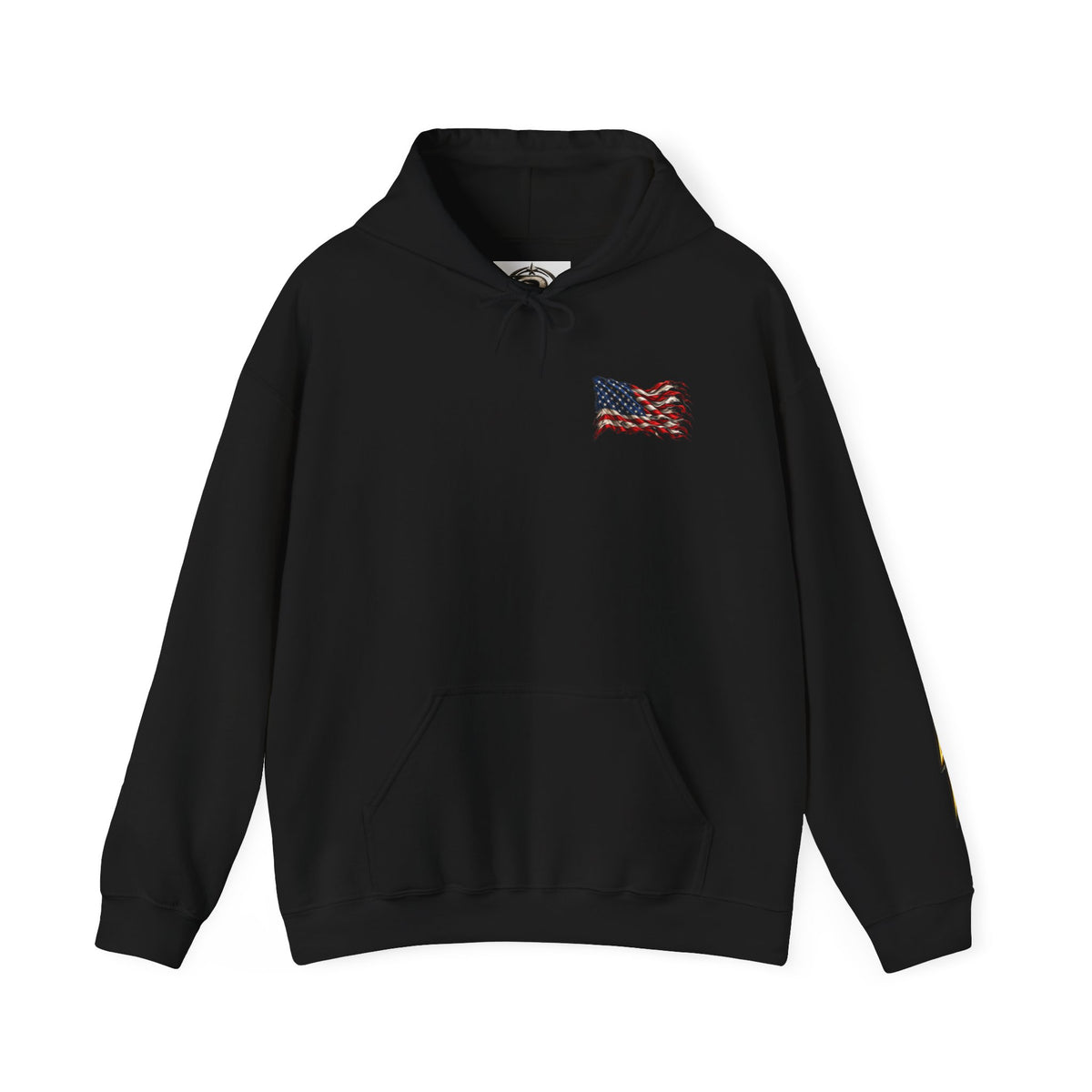 Copy of Dragon Graphic Hoodie — Monochrome Oriental Dragon Back Print, Sleeve Emblem