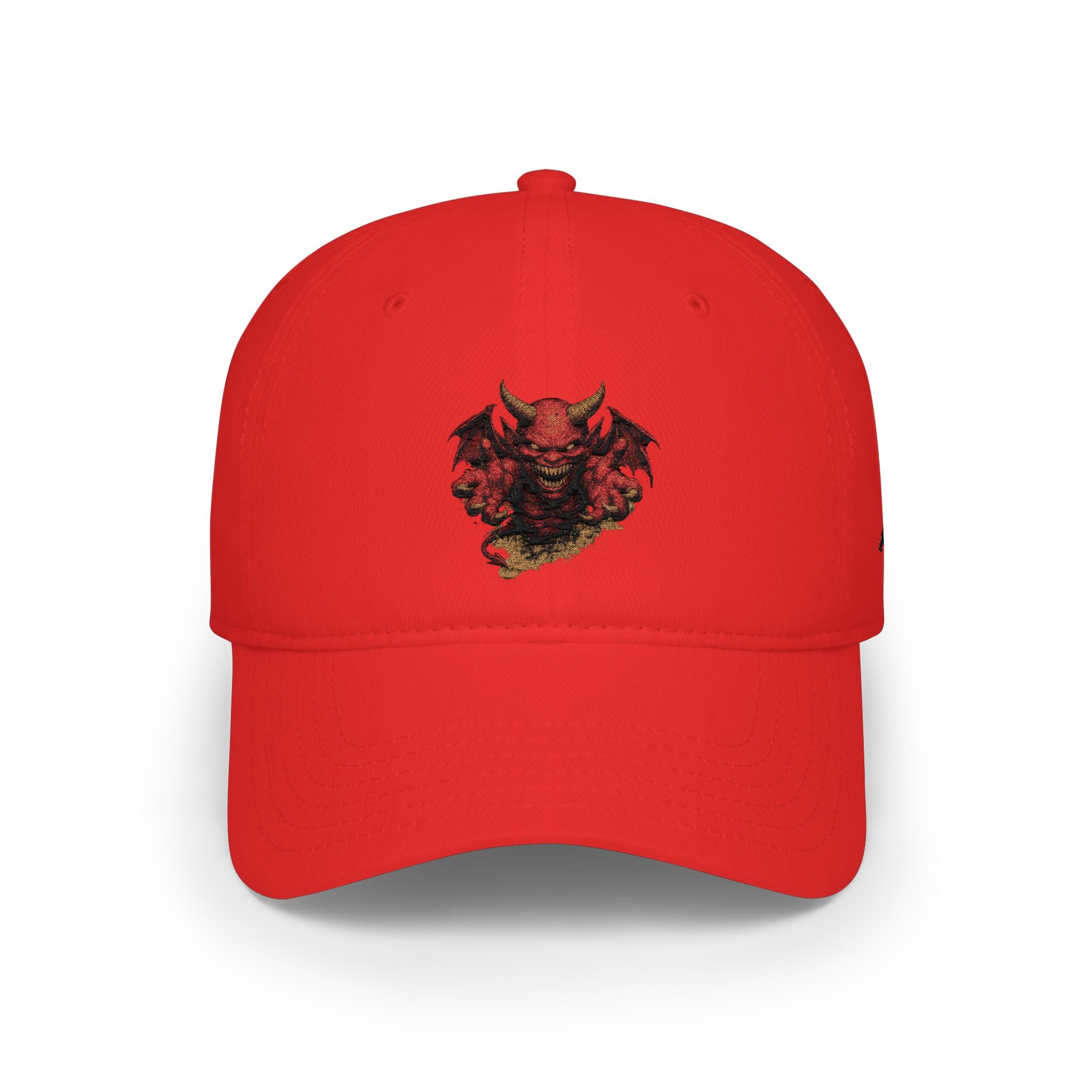 Devil Skull Embroidered Evil Baseball Cap - Low-Profile Hat