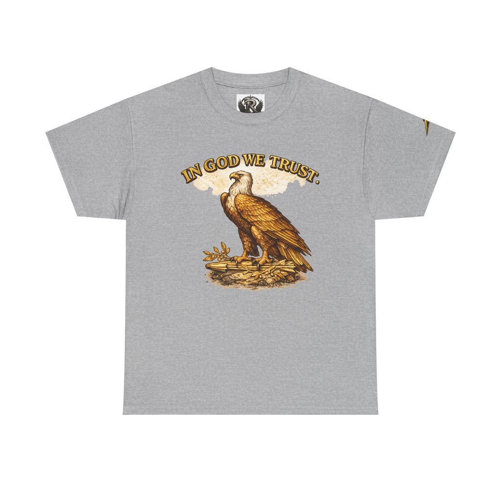 T-Shirt — "In God We Trust" Eagle & American Flag Patriotic Tee