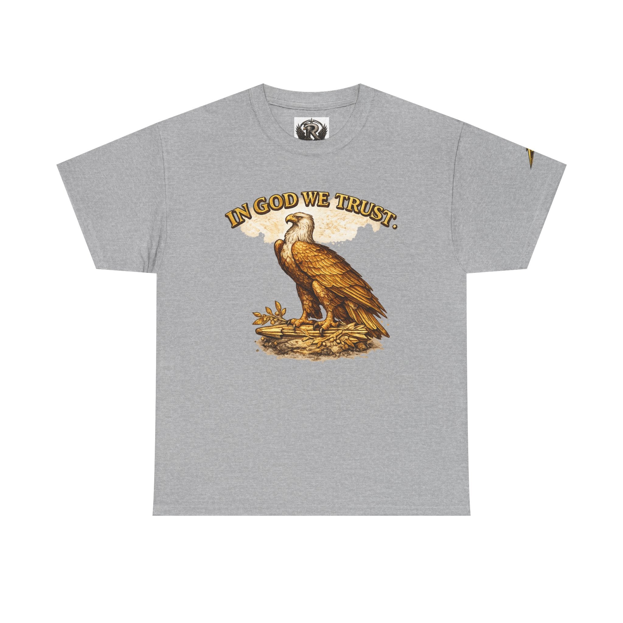 T-Shirt — "In God We Trust" Eagle & American Flag Patriotic Tee